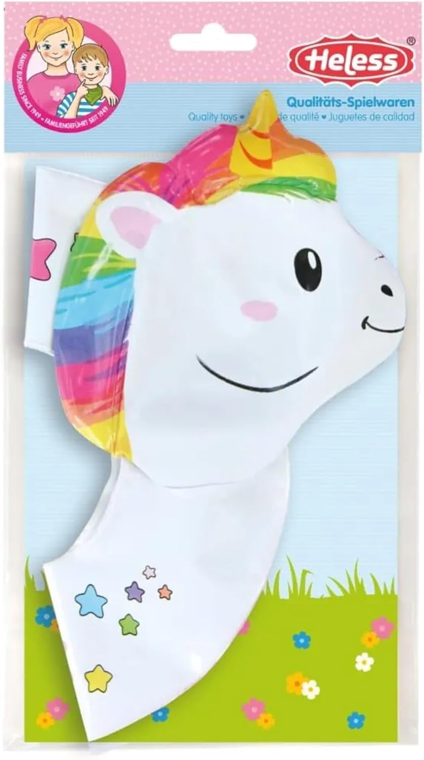 Heless 6601 - Anillo de natación Henri Unicornio para muñecas, tamaño 28-35 cm, para divertirse en la piscina, el lago y la bañera