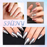 Chrome Nagel Pulver Spiegel Effekt Metallic Staub Holographische Glitter Glasierte Maniküre Dekoration Reflektierendes Pigment para DIY Gel Polish Nail Art, Harz Handwerk, Geschenke Für Gold