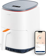 COSORI Freidora de Aire Caliente Airfryer, Freidora de Aire 12 en 1 XXL 6,2L, Freidora de Aire Caliente con Ventana de Vista y Recordatorio de Revolver, 80 Recetas Electrodomésticos Naty Shop Blanco Perla 3,8L Compacta