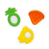 Bright Starts Juicy Chews, 3 mordedores sin BPA, para todos los bebés a partir de 3 meses