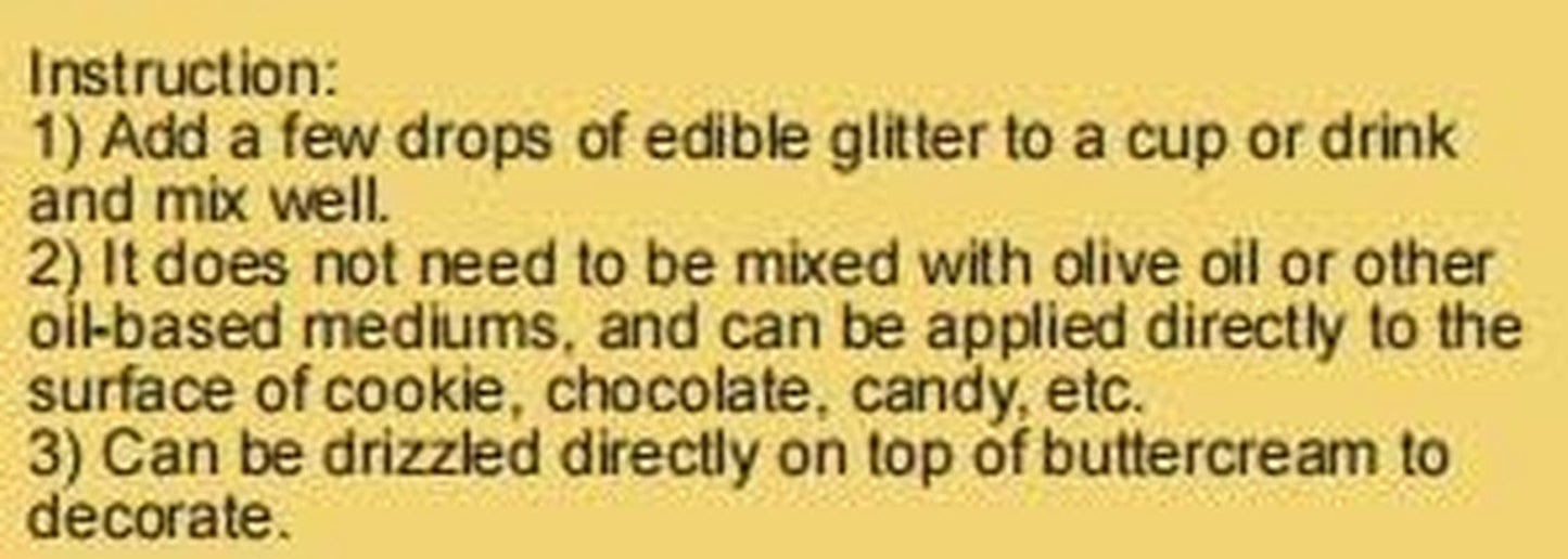 Purpurina comestible, 5 gramos Glitter Nati Shop
