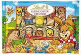 Pequeños Amigos de Pascua con Chocolate | 2 x 100 g y Decoración de Chocolate Mini Huevos con Leche Alpina | 2 sobres de 180 g | Huevos de chocolate con leche premium, empaquetados de forma alegre y colorida, en cuatro colores para Pascua