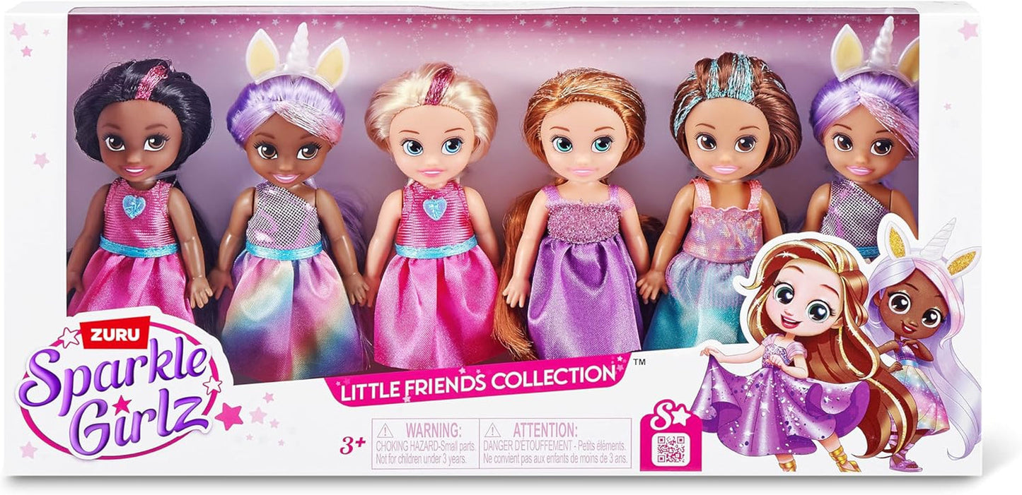 Muñecas coleccionables de moda de princesa, muñecas de vestir princesa (paquete de 6)