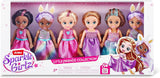 Muñecas coleccionables de moda de princesa, muñecas de vestir princesa (paquete de 6)