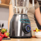 Cecotec Batidora amasadora Power Black Titanium 2200MAX Smooth, 2200 W de potencia máxima, 6 Klingen Aus Edelstahl, función Ice Crush, función Turbo y Smoothie, función Autoclean Cocina Naty Shop