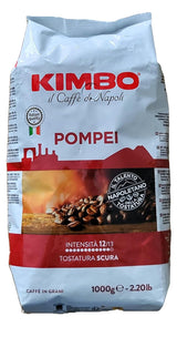 Café Pompeya entero en grano tostado intenso, bolsa de 1 kg