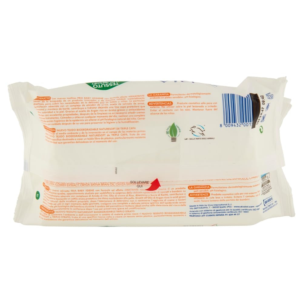 Toallitas húmedas, paquete de 2 (144 toallitas)