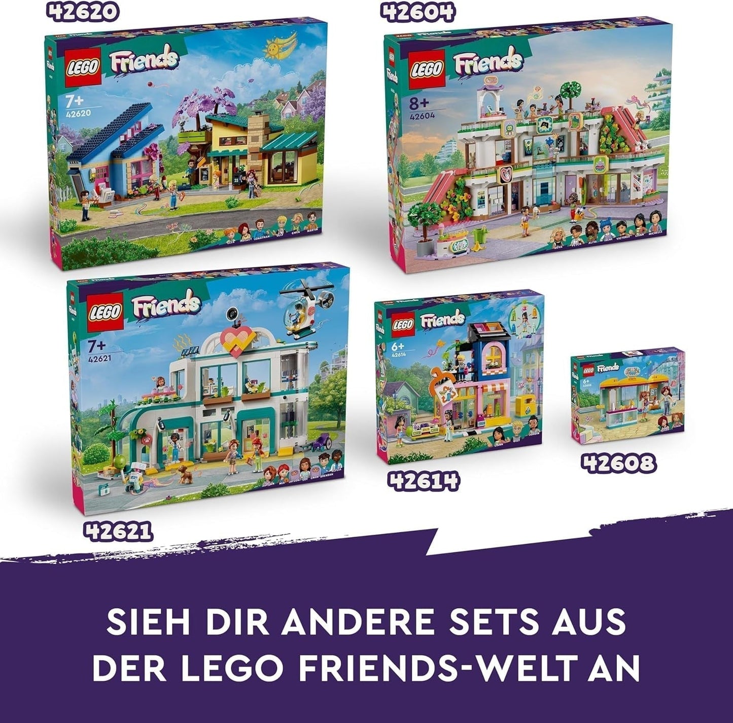 LEGO Store Friends Heartlake City Casa de muñecas de juguete para niñas y niños Juego de figuras que promueve el desarrollo socioemocional Regalo para niños de 8 años 42604 Juegos de construcción Besuche den LEGO-Store