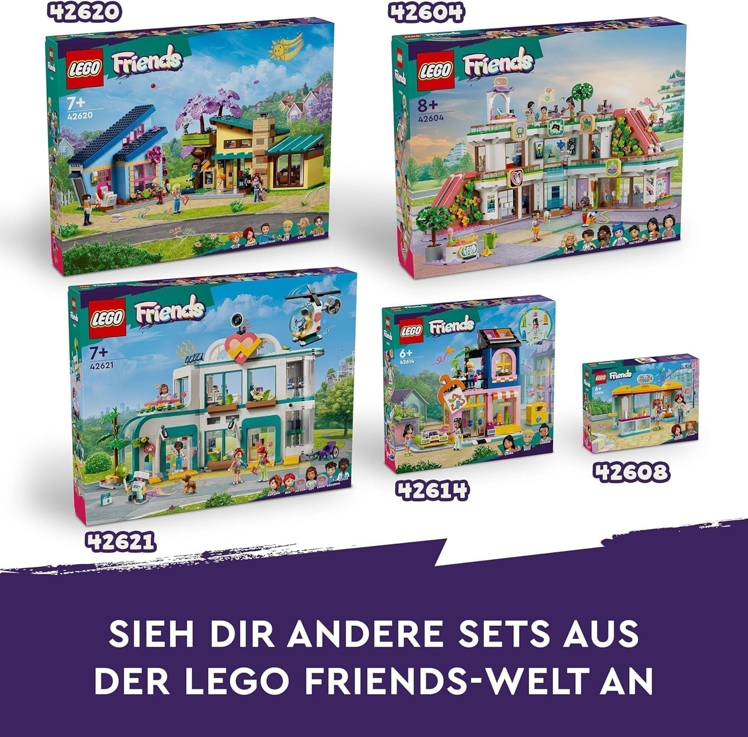 LEGO Store Friends Heartlake City Casa de muñecas de juguete para niñas y niños Juego de figuras que promueve el desarrollo socioemocional Regalo para niños de 8 años 42604 Juegos de construcción Besuche den LEGO-Store