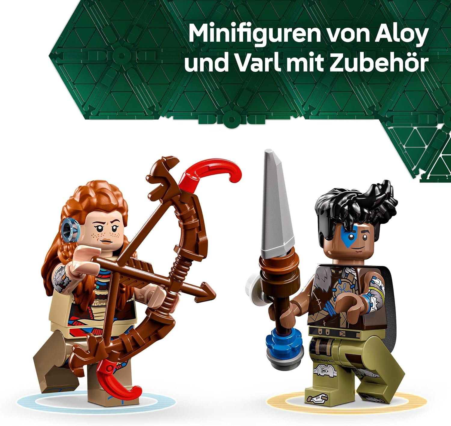 LEGO Horizon Aventuras Aloy y Varl vs. Armored Walker y Sawtooth, monstruos de juguete y minifiguras, set de colección para fanáticos de los videojuegos, niños y niñas mayores de 9 años 77037 Juegos de construcción Besuche den LEGO-Store