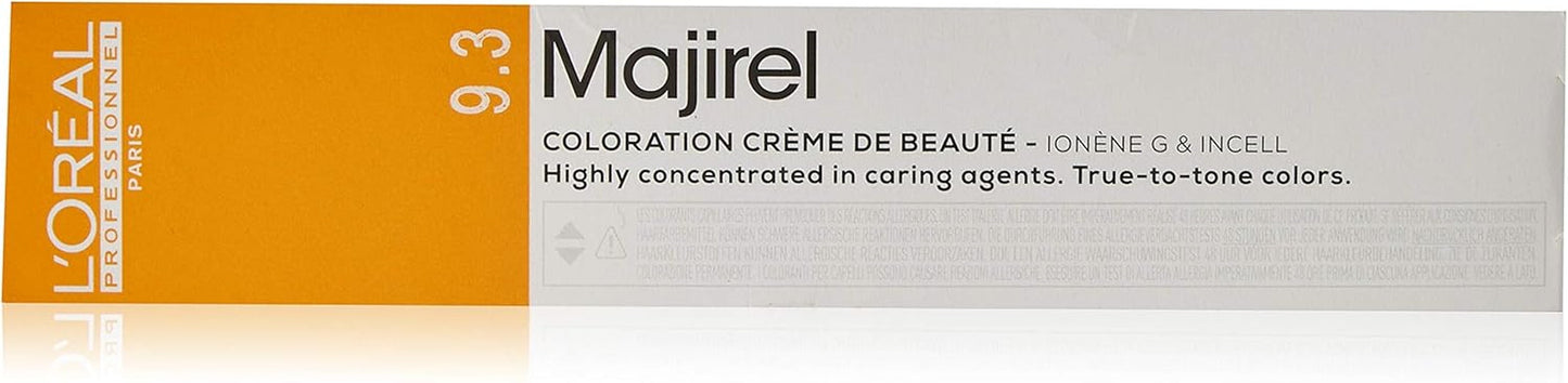 L'Oréal Professionnel Majirel 7 rubio medio, 50 ml Tinte para el cabello Naty Shop Rubio muy claro dorado