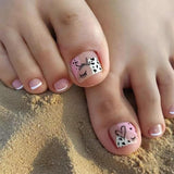 Juego de Uñas Postizas Adhesivas - Uñas Postizas Francesas - 24 Piezas Diseño Cuadrado Corto Blanco Rosa Degradado Uñas Artificiales Manicura Bailarina (Degradado Rosa Corto)