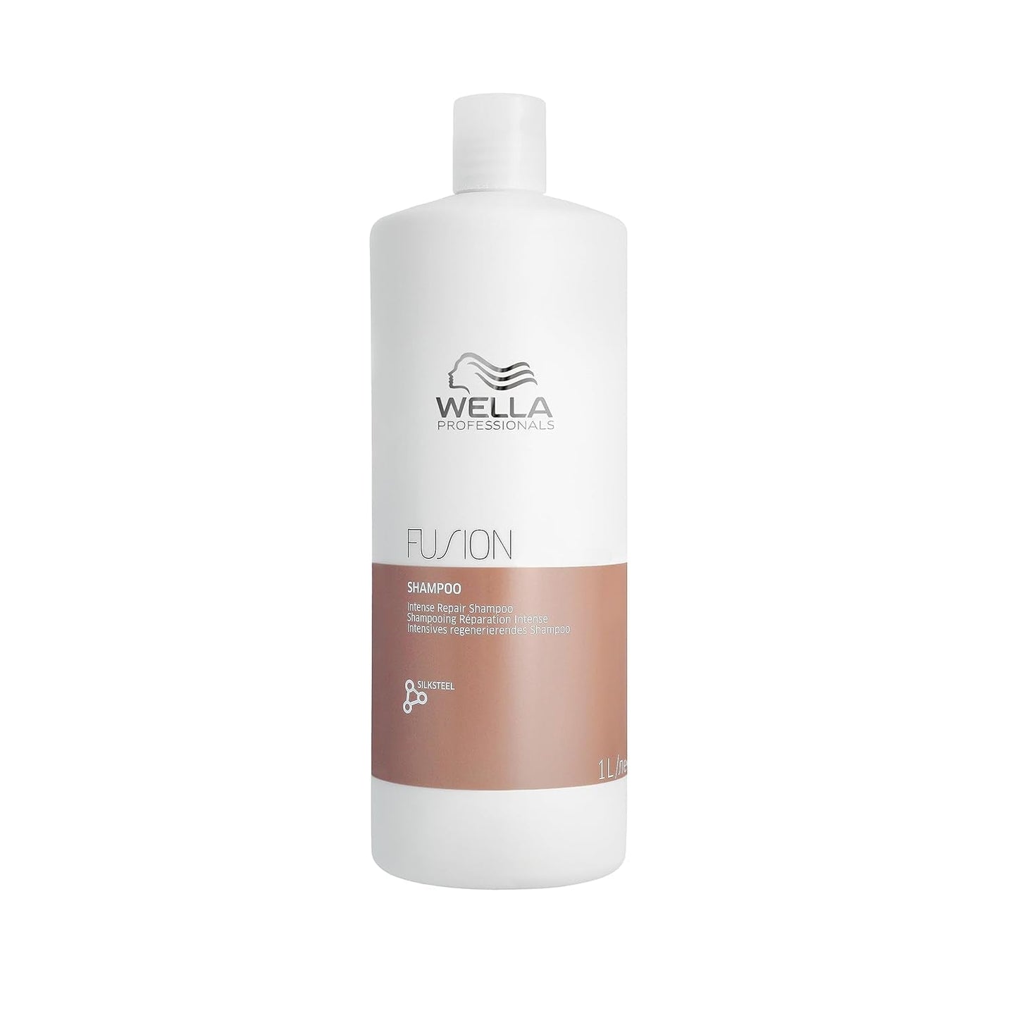 Wella Professionals Fusion Intense Repair - Cuidado profesional para cabello roto Ducha y baño Wella Champú 1 litro