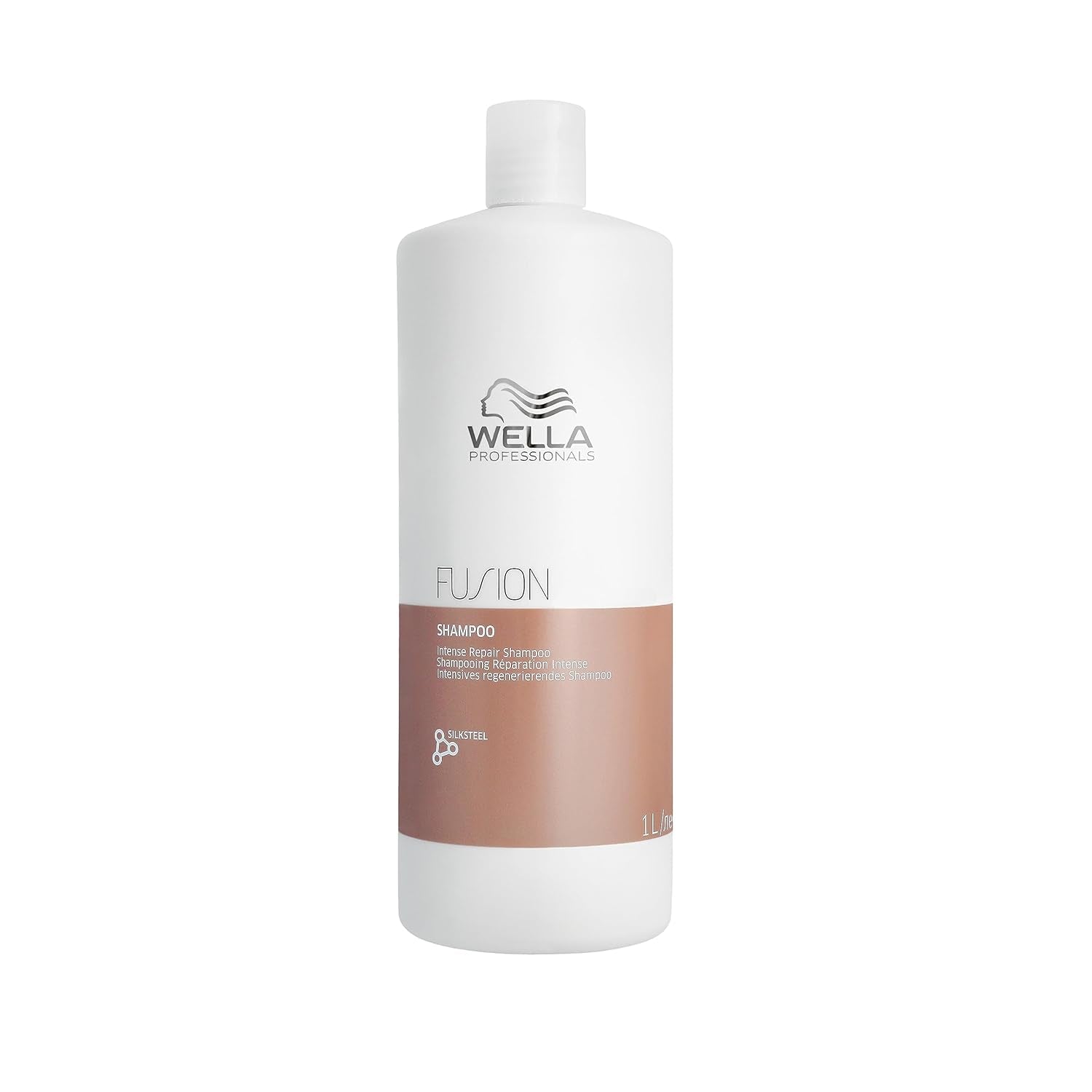 Wella Professionals Fusion Intense Repair - Cuidado profesional para cabello roto Ducha y baño Wella Champú 1 litro