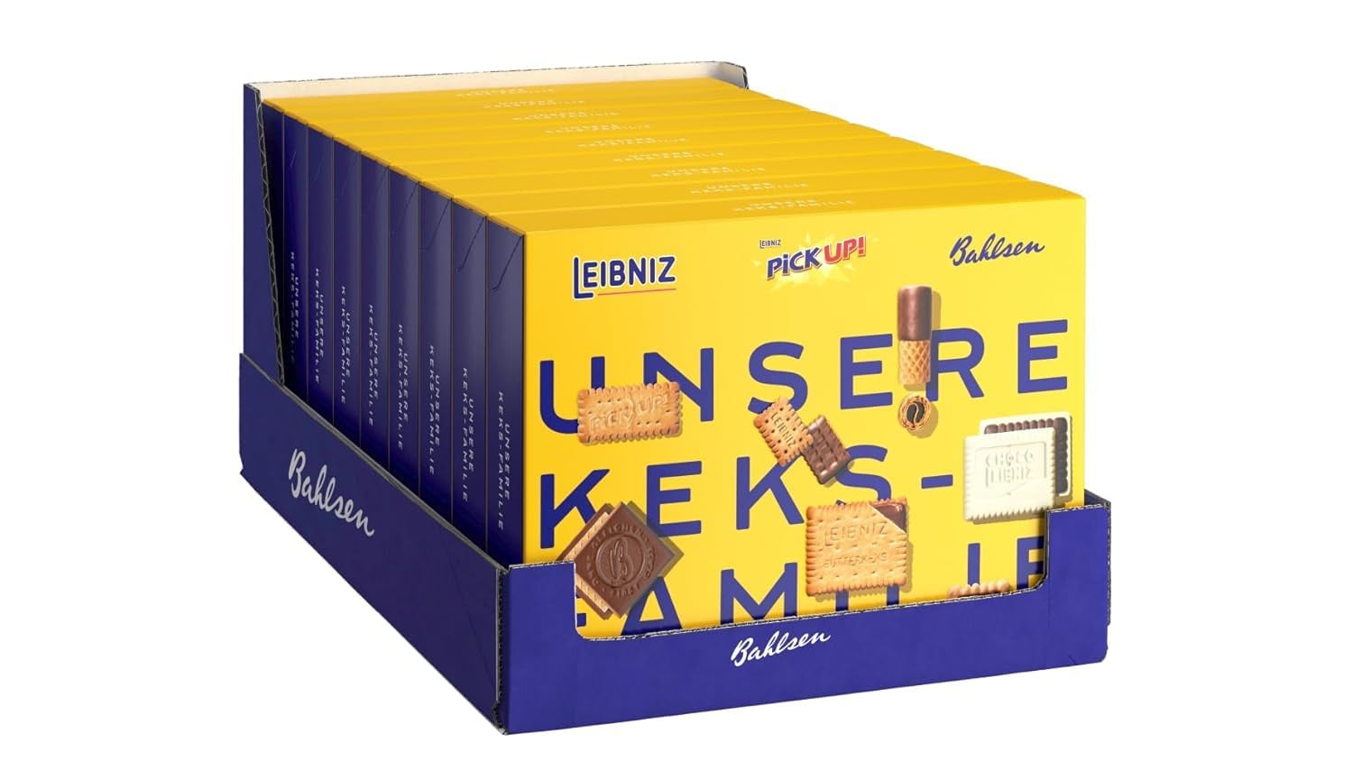 Bahlsen Our Biscuits Family, paquete de 9, mezcla de galletas con 7 variedades crujientes de galletas de chocolate (9 x 280 g)
