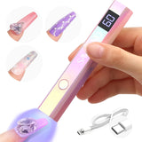 Saviland U V Lampe Für Gelnägel: Mini U V Lampe Für NägelSchützen Sie Die Haut Wiederaufladbar Klein LED Nagellack Trocknergerät Für Nagellack Aufbaugel Nail Tips Nagelkleber Geschenke para mujeres