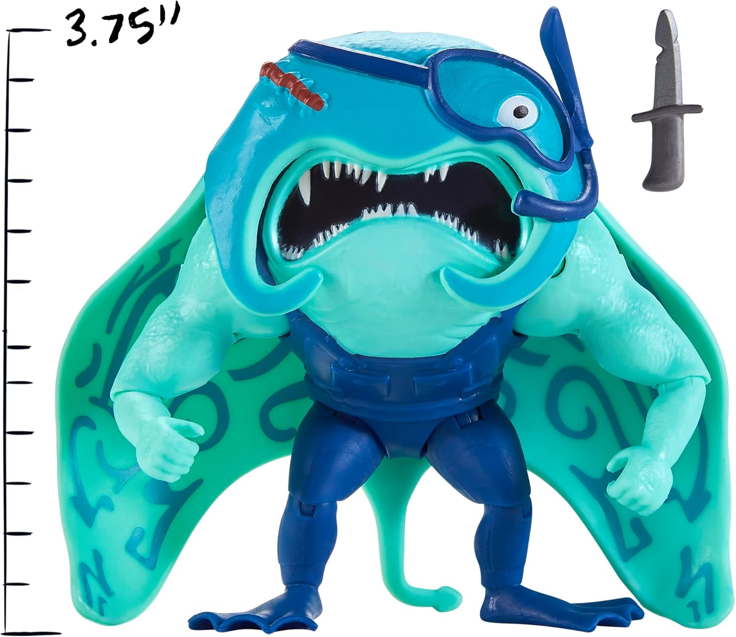Tortugas NINJA MUTANTES ADOLESCENTES - Figura Base Ray Fillet Figuras de acción Naty Shop