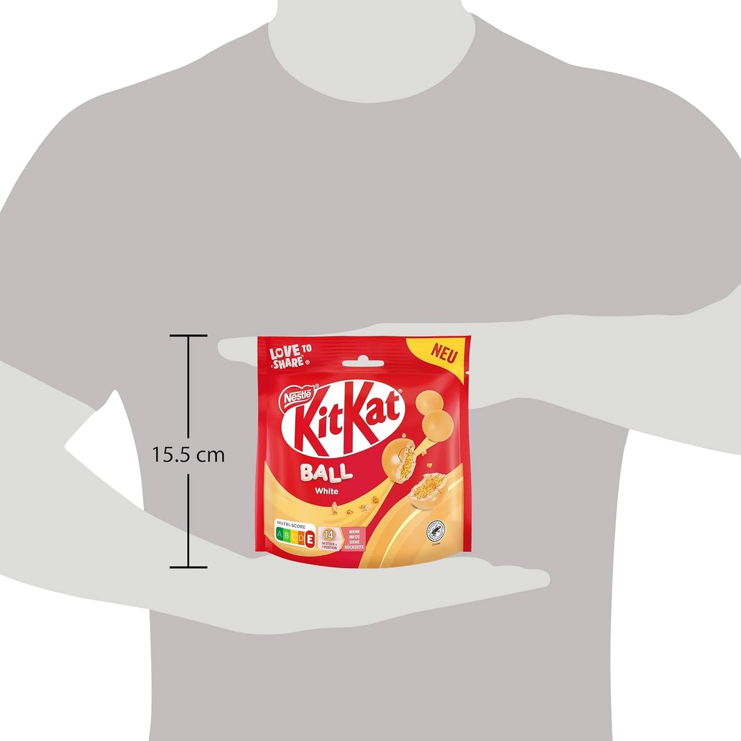 Bolas blancas NESTLÉ, paquete de 1 (1 x 130g)