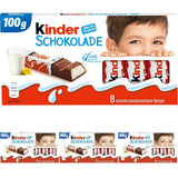 Kinder Chocolate - Barras de chocolate con leche rellenas - 1 paquete que contiene 24 barras individuales (24 x 12,5 g).