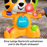 Fisher-Price Baby and Infant Beat Bande Lern & Tanz Tiger Justin Juguete educativo con sonidos y luces para bebés de 9 meses en adelante, edición alemana, HYL31 Baby Toys Naty Shop