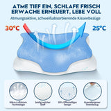 Cloudétoile Almohada cervical Almohada viscoelástica - Almohada ortopédica ergonómica 2 en 1 Almohada viscoelástica para dormir de lado Almohada de apoyo para el cuello Almohada viscoelástica ajustable en altura Blanco 64X38X12cm Almohadas ortopédicas cervicales Naty Shop