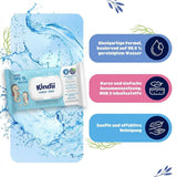 Toallitas húmedas Kindii Water Care - Toallitas Aqua Baby - 100% viscosa, 99,9% agua, extracto de pomelo, tamaño bufanda 150x200, 100% biodegradables, sin plástico, toallitas limpiadoras para pieles sensibles