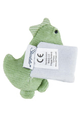 Sterntaler Sonajero de brazo Dino Rexi - Sonajero de cuerda suave y suave - Sonajero de mano para bebé con correa elástica - Juguete para jugar, abrazar y sonajero, Verde Piedra Baby Toys Naty Shop