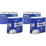 Rollos de papel higiénico Kleenex Premium 8484, papel higiénico 24 rollos x 160 hojas infladas, papel higiénico de 4 capas, 100% fibra pura, alta calidad, resistente al desgarro y suave (paquete de 2)