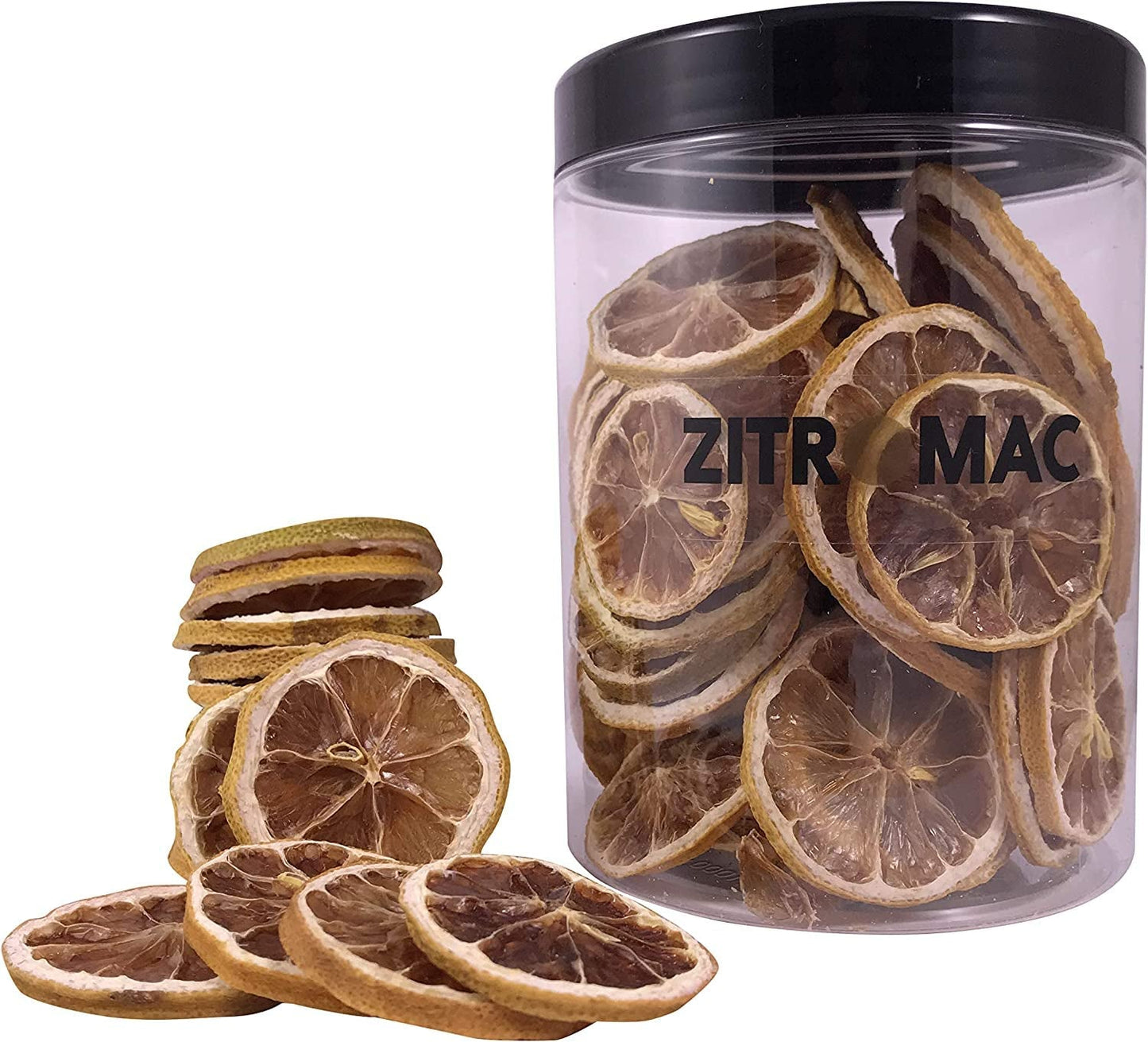 45g Rodajas de Limón Desecado, Rodajas de Frutos Secos para Cócteles, Limón Desecado para Decoración Navideña, Vino caliente, Té, Repostería|Limones Secos 100% Naturales Productos Deshidratados Naty Shop 90G