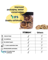 45g Rodajas de Limón Desecado, Rodajas de Frutos Secos para Cócteles, Limón Desecado para Decoración Navideña, Vino caliente, Té, Repostería|Limones Secos 100% Naturales Productos Deshidratados Naty Shop