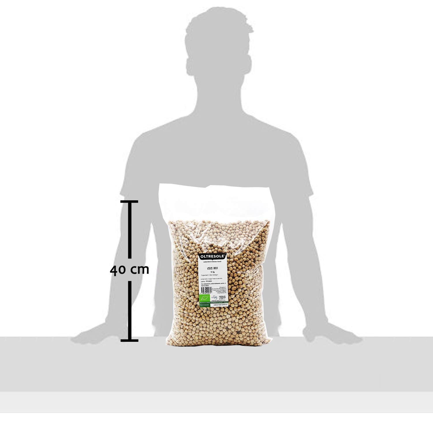 , 5 kg Garbanzos Ecológicos, Legumbres Secas Ecológicas de Cultivo Controlado, Cereales Naty Shop
