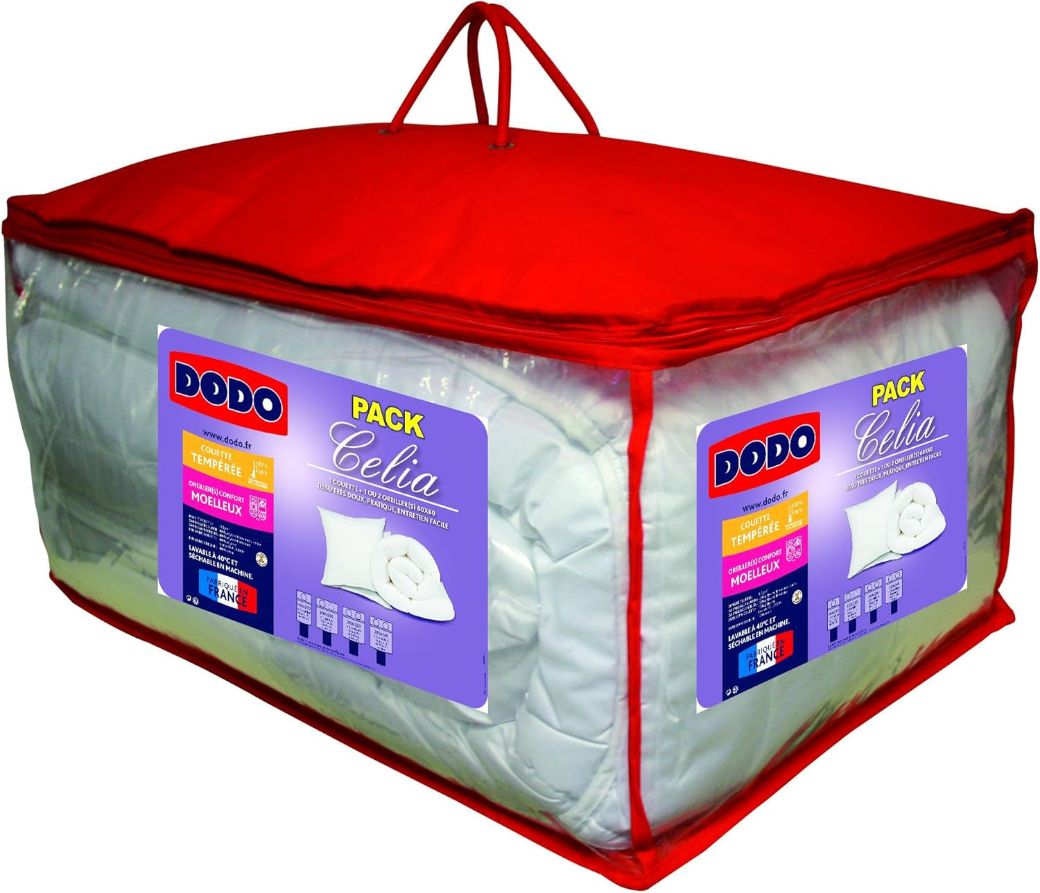 30519 Funda nórdica 220/240 y 2 almohadas Poliéster/Algodón Blanco 220 X 240 Cm Edredones y edredones Naty Shop