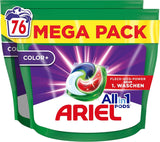 Detergente Ariel PODS All-In-1, 76 dosis, detergente color, limpieza brillo Detergentes Rufe Naty Shop 76 cápsulas Modelo Anterior