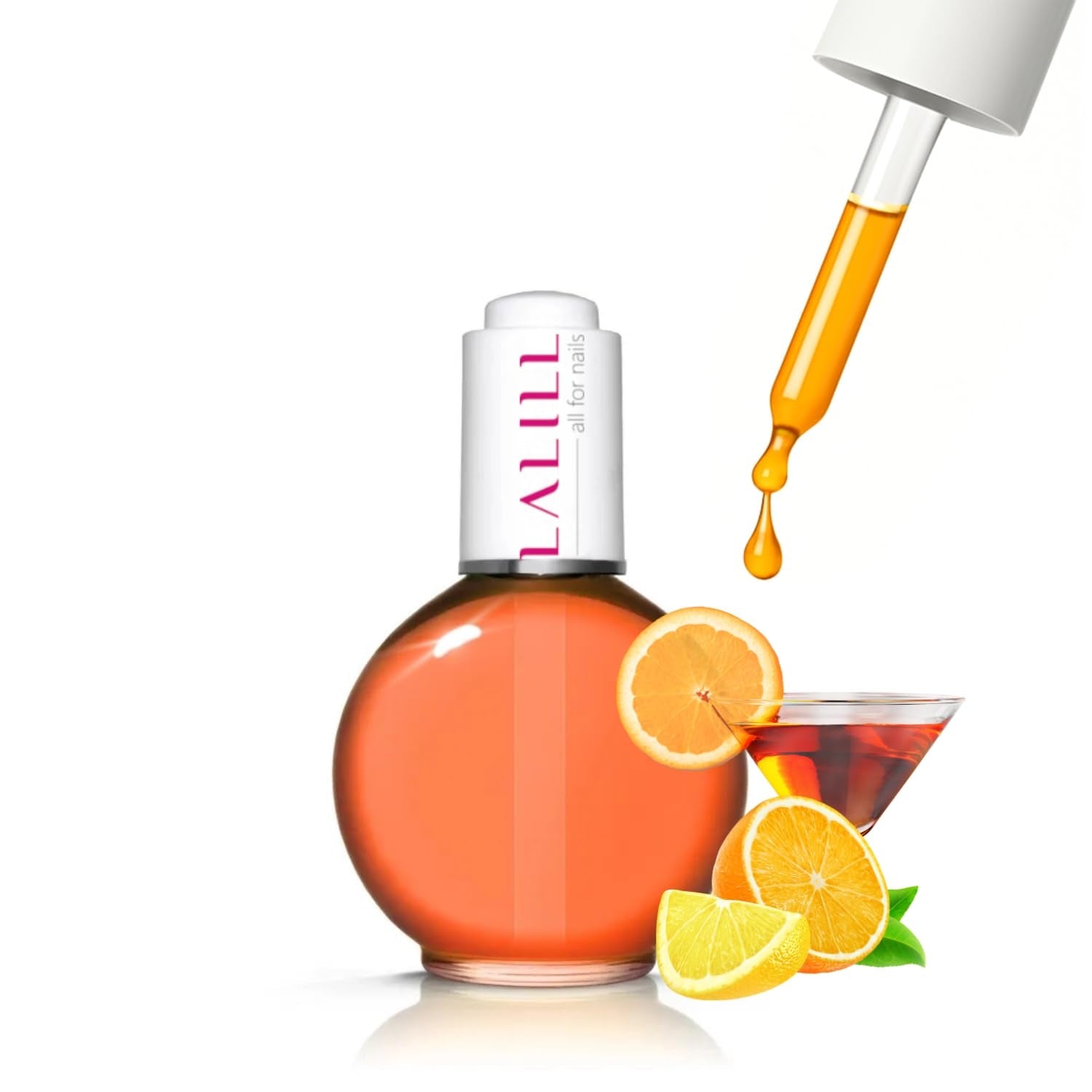 LALILL Aceite para cutículas de uñas 75Ml - Himbeere Nagelpflegeöl - Nagelöl Pflege Für Nägel Nagelhaut - SPA Maniküre Naildesign Hände - Vegano - Con pipeta
