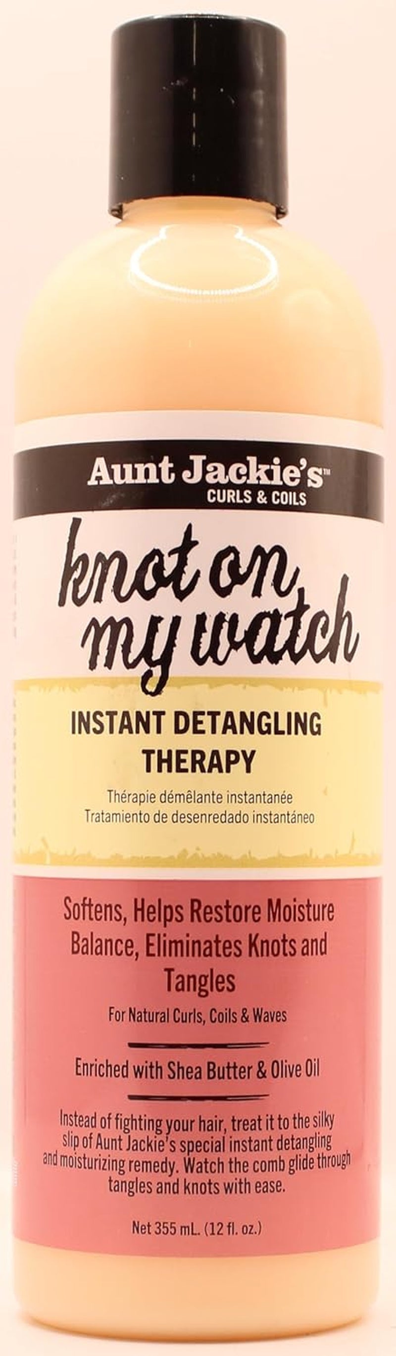 Knot On My Watch Terapia desenredante instantánea 355 ml (paquete de 2) de Aunt Jackie Más herramientas Productos desenredantes Título predeterminado de la tienda Naty