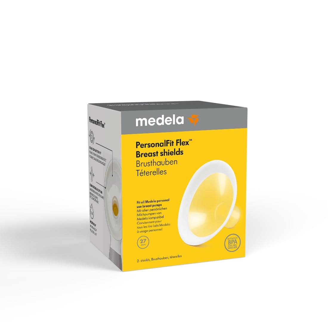 Medela Cubrepechos Personalfit Flex Accesorios Alimentación y Lactancia Baby Naty Shop Blanco L (pack de 2 piezas)