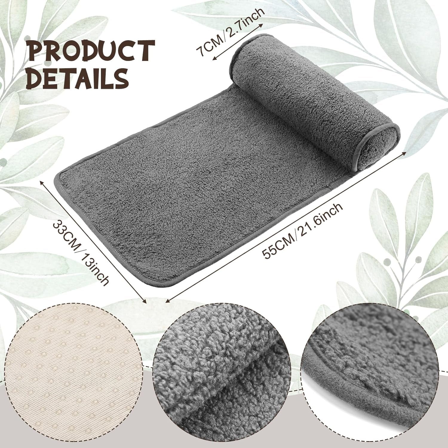 Almohada para el cuello para sillón reclinable, almohada ajustable de felpa, rollo para el cuello, forro polar antideslizante, almohada para el cuello para viajes, hogar, tumbona, sofá, sillón (gris oscuro)