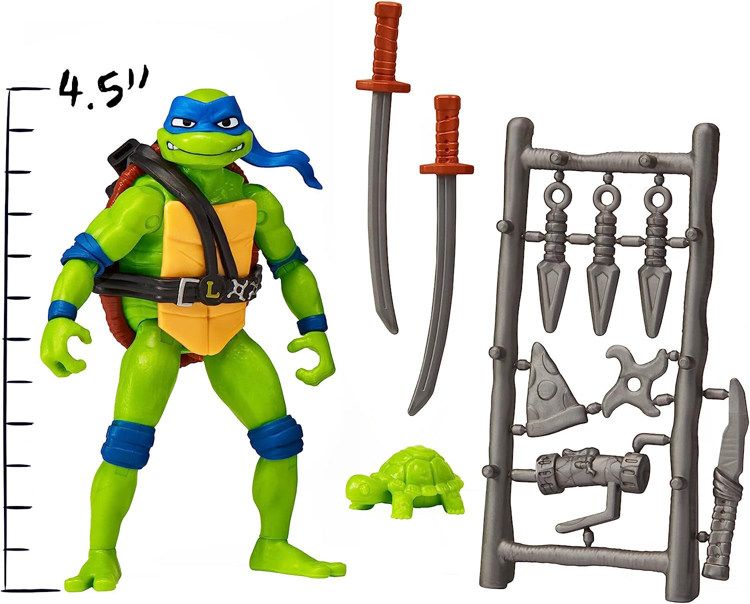 Tortugas NINJA MUTANTES ADOLESCENTES - Figura Leonardo Base Figuras de acción Naty Shop
