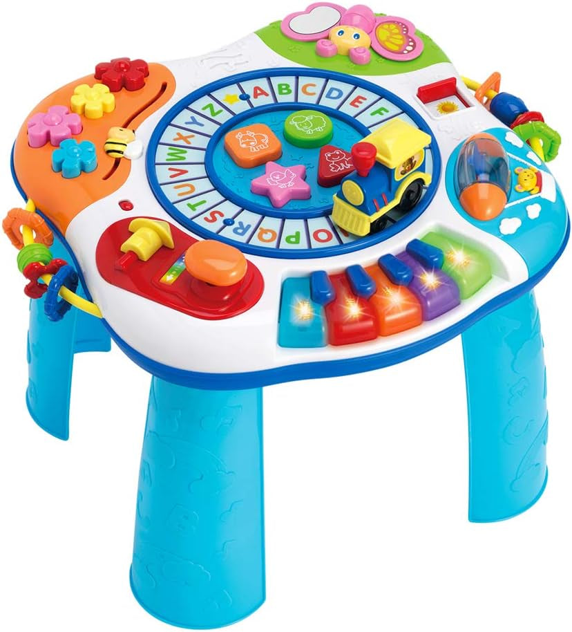 Color Baby mesa musical Jucarii Bebe Naty Shop Mesa con piano y tren