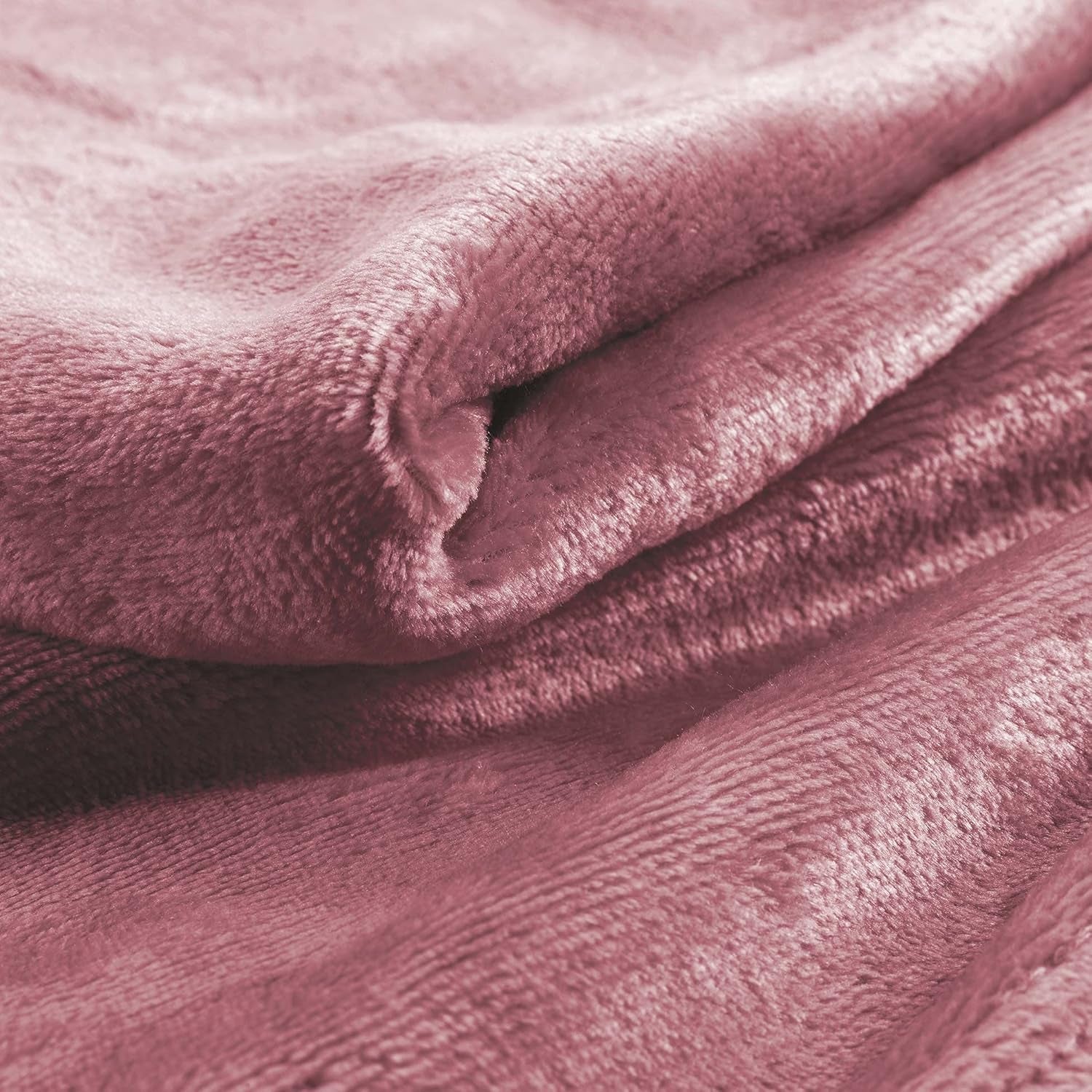 Douceur D'Intérieur, Manta De Franela, 125 X 150 Cm, Rosa, Edredones Y Edredones De Franela Naty Shop