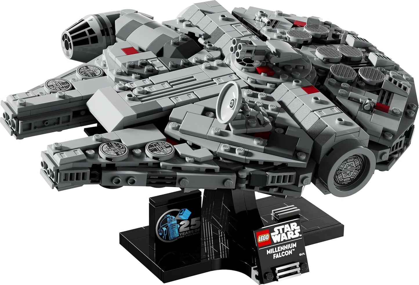 LEGO Star Wars Set del 25º Aniversario del Halcón Milenario para adultos Barco para construir Kit de modelo de nave espacial coleccionable Una Nueva Esperanza Regalos para hombres y mujeres 75375 Juegos de construcción Besuche den LEGO-Store