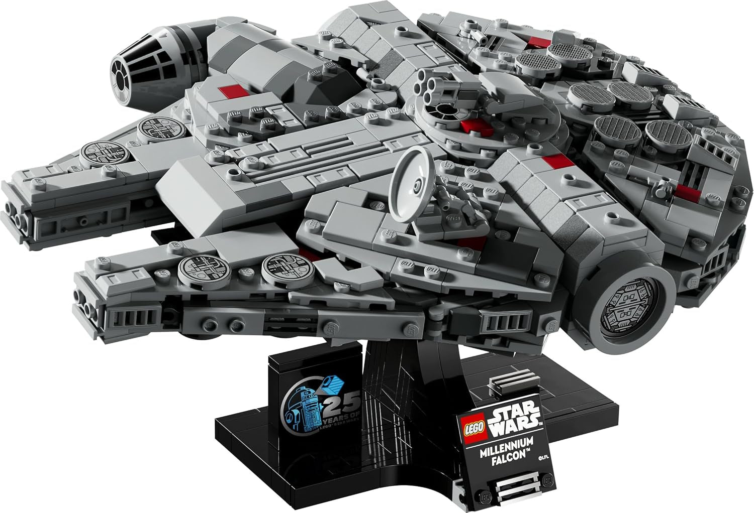 LEGO Star Wars Set del 25º Aniversario del Halcón Milenario para adultos Barco para construir Kit de modelo de nave espacial coleccionable Una Nueva Esperanza Regalos para hombres y mujeres 75375 Juegos de construcción Besuche den LEGO-Store