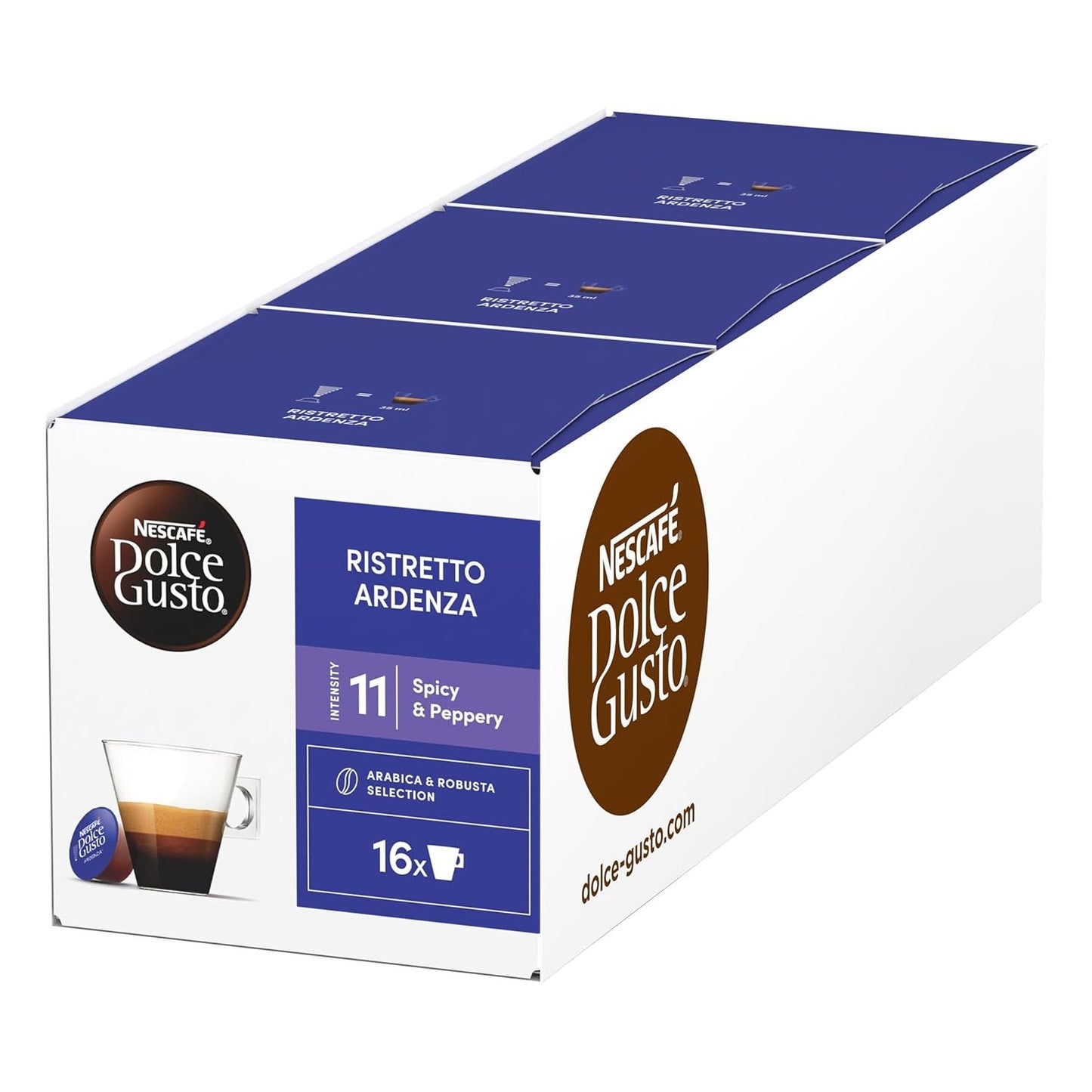 NESCAFÉ DOLCE GUSTO Espresso Ardenza Kaffeekapseln Paquete de 3 (3 x 16 Kapseln)