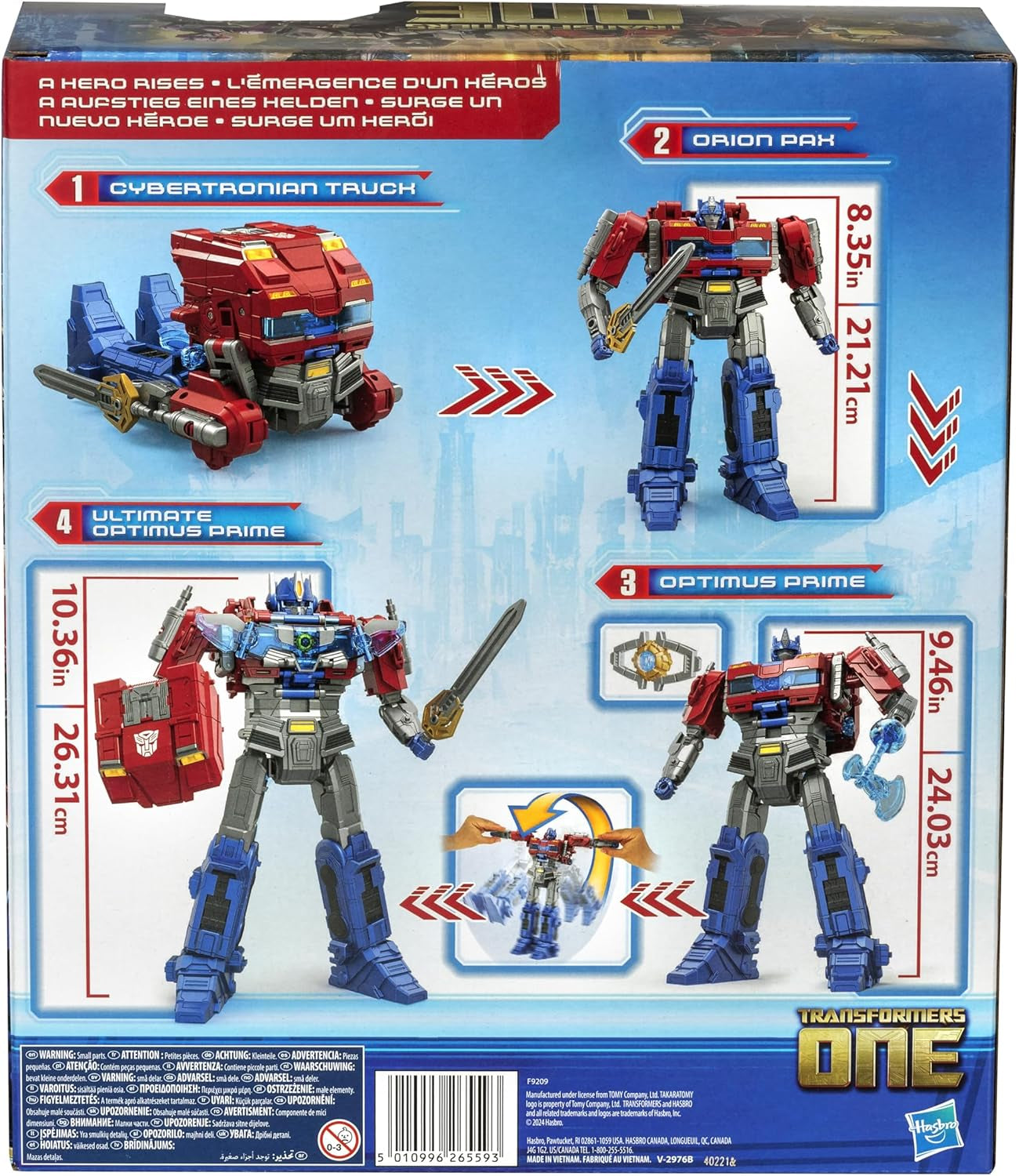 Figura interactiva Transformers One Power Flip Optimus Prime (Orion Pax) Figuras de acción Naty Shop