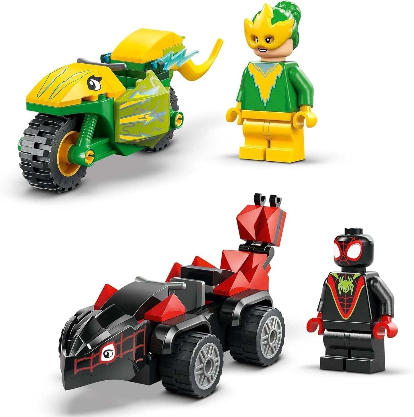 LEGO Marvel Diversión de acción con giros y electro en sus Dino Speedsters, Coche de superhéroes para construir para niños y niñas a partir de 4 años, Set de héroe con coche de juguete, Spidey y sus súper amigos 11198 Juegos de construcción Beuche den LEGO-Store