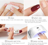 JMEOWIO lámina para uñas Gel con purpurina lámina para uñas autoadhesiva pegatina para uñas endurecimiento UV decoración de uñas accesorios de diseño