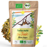 ORIGEENS BIO YERBA MATE CON LIMÓN Y JENGIBRE 200 G - El té energizante I Té de Yerba Mate Orgánica, sin tostar, hojas, sin tallos ni polvo
