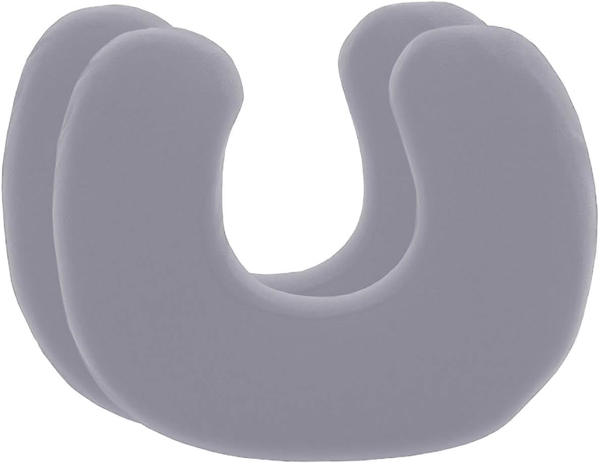Funda de Almohada Negra Paquete Doble Perfecto para Almohadas de Cuello ANDAR Algodón Maco (Jersey Doble) Sin Plancha y Seca en Secadora Juego de Fundas de Almohada con Cremallera de 2 Piezas Almohadas Ortopédicas Cervicales Certificadas Oeko-Tex Naty Shop Grafito / Gris Claro