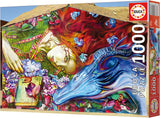 Educa - Puzzle de 1000 piezas para adultos | Sant Jordi, Lirio Ladrillo. Dimensiones: 68 X 48 cm. Incluye pegamento para rompecabezas Fixpuzzle. Durante 14 años (19926) Puzzle Naty Shop