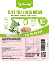 Elf-Family Konjak Reis Thai Brauner Shirataki Bowl -[Diätbox für 1 Wo.] - Instant Jasmin Reis - Fertiggerichte für Mikrowelle - Natürlich Superfoods Mikronährstoffe - Vegano/Bajo en carbohidratos/Fettfrei- Caja de 6 unidades